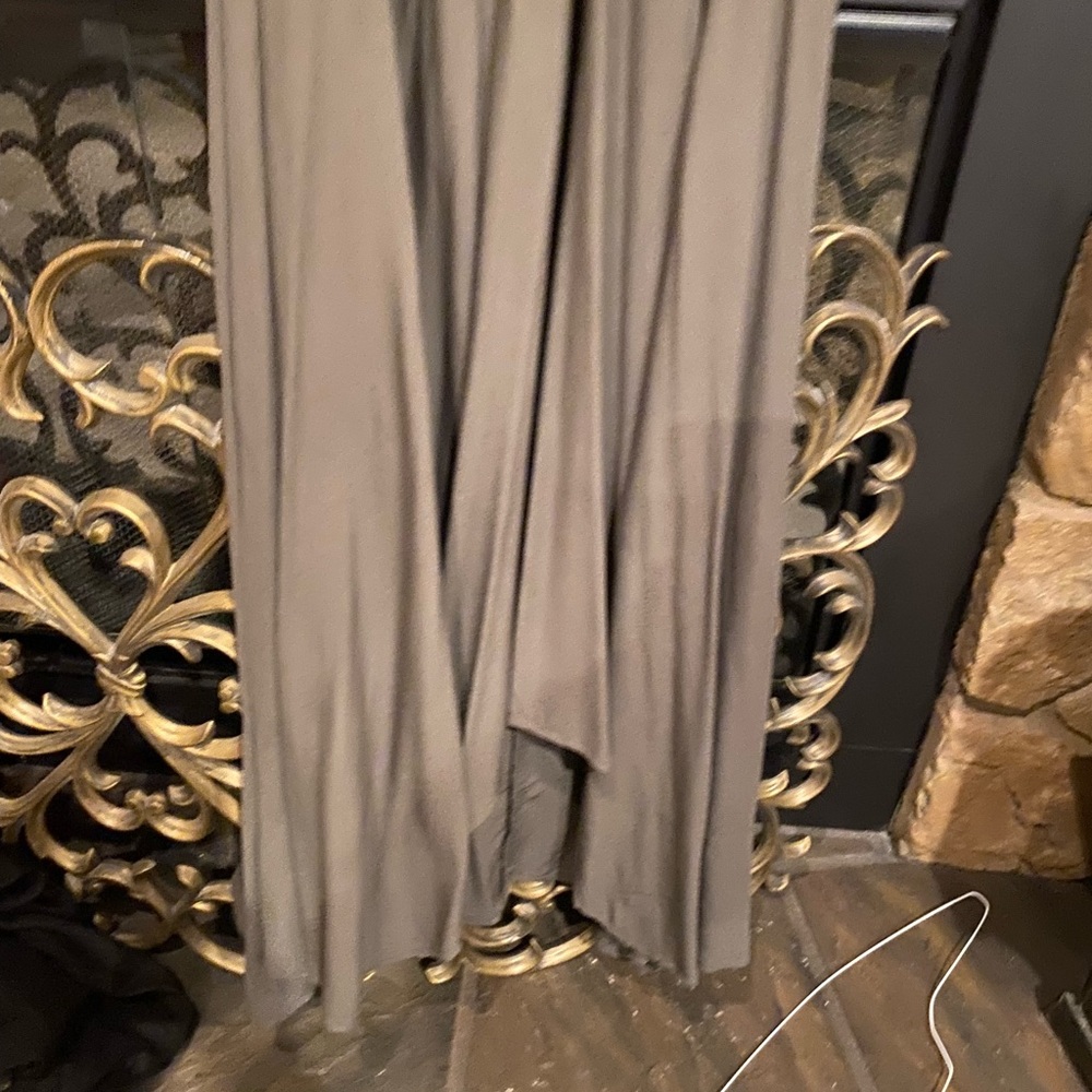 Love stitch long olive bohemian maxi dress - Picture 6 of 7